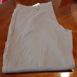 Dockers 38x30 Grey Classic Fit Flat Front & Straight Leg